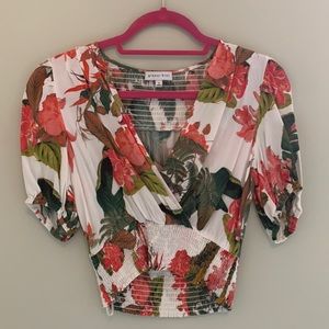 Gianni Bini Tropi Crop Top Small